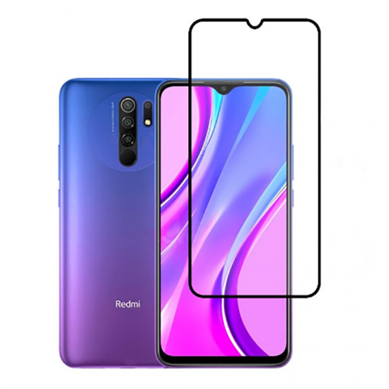 Xiaomi Uyumlu Redmi 9 Tuhatu Kenarları Kırılmaya Dayanıklı Cam Ekran Koruyucu