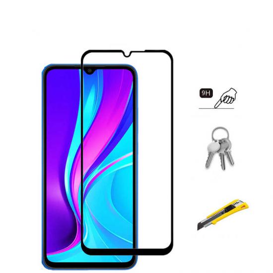 Xiaomi Uyumlu Redmi 9C Tuhatu Kenarları Kırılmaya Dayanıklı Cam Ekran Koruyucu