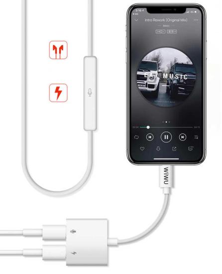 Wiwu LT01 Plus Lightning Ses Adaptörü