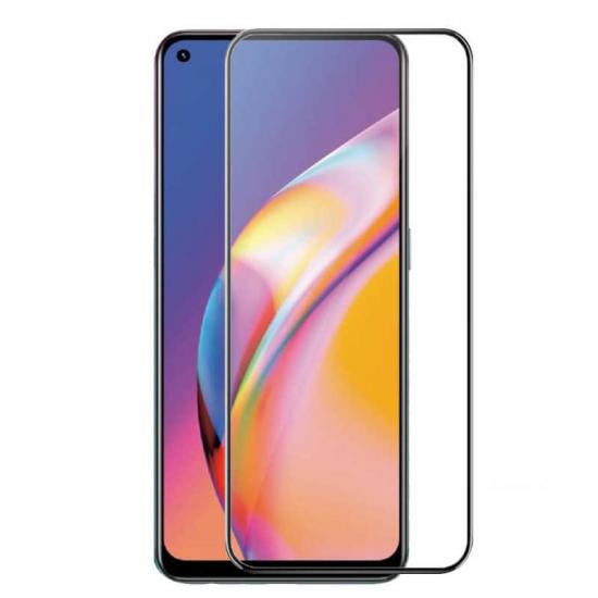 Oppo Reno 5 Lite Tuhatu Kenarları Kırılmaya Dayanıklı Cam Ekran Koruyucu