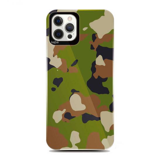 iPhone Uyumlu 12 Pro Kılıf Kajsa Camo Kapak