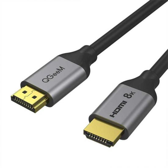 Qgeem QG-AV17 Görüntü ve Ses Aktarıcı HDMI Kablo 2.1 Versiyon 8K HD Kalite 48Gbps 0.91 metre