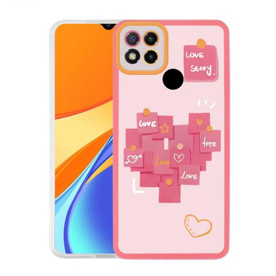 Xiaomi Uyumlu Redmi 9C Kılıf Tuhatu M-Fit Desenli Kapak