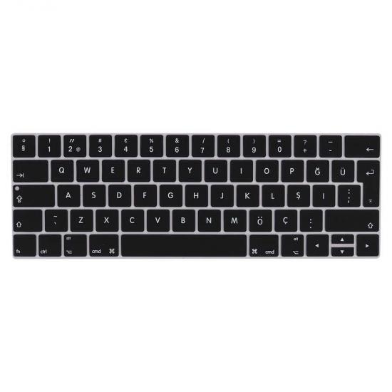 Macbook Uyumlu 13’ Pro Touch Bar A1706 Tuhatu Klavye Koruyucu Silikon Ped