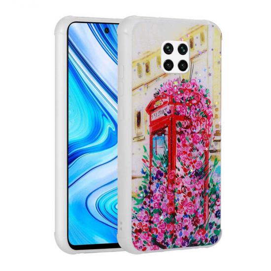 Xiaomi Uyumlu Redmi Note 9 Pro Kılıf Simli Desenli Kamera Korumalı Parlak Tuhatu Popy Kapak