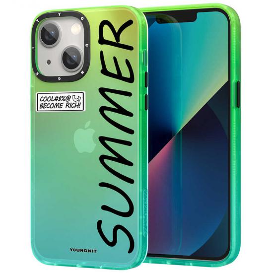 iPhone Uyumlu 13 Kılıf YoungKit Summer Serisi Kapak