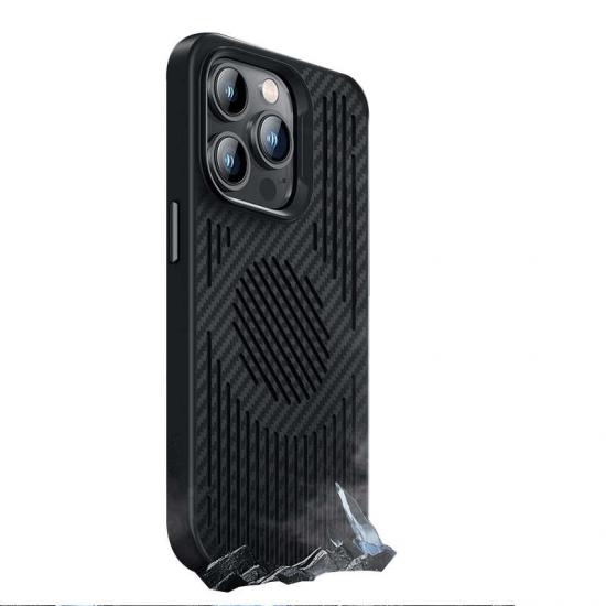 iPhone Uyumlu 14 Pro Max Kılıf Benks Magnetic Cooling Kevlar Soğutucu Özellikli Telefon Kılıfı