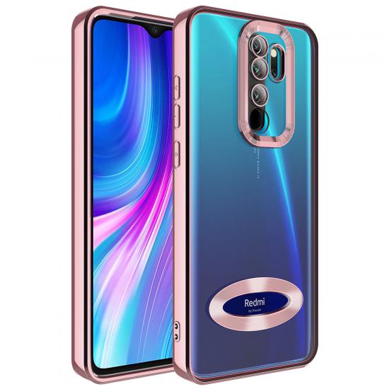 Xiaomi Uyumlu Redmi Note 8 Pro Kılıf Kamera Korumalı Logo Gösteren Tuhatu Omega Kapak