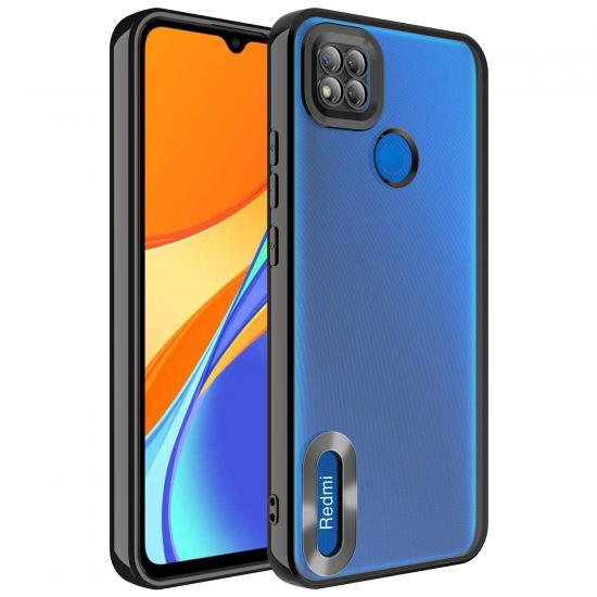 Xiaomi Uyumlu Redmi 9C Kılıf Kamera Korumalı Logo Gösteren Tuhatu Omega Kapak