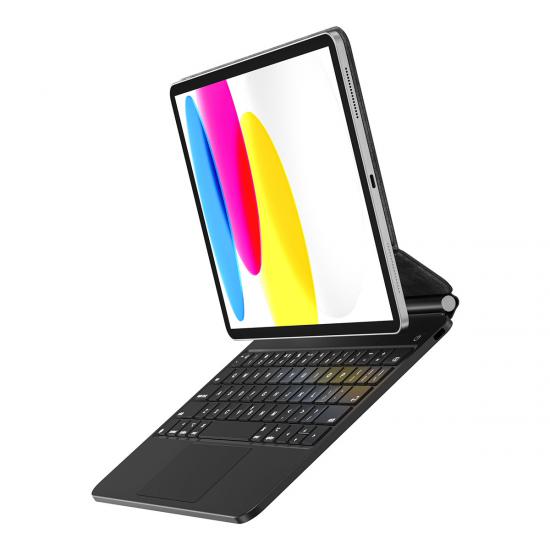 iPad Uyumlu 10.Nesil 2022 10.9’’ Klavyeli Kılıf Touchpad Klavye Aydınlatmalı Wiwu KX005 Keyboard