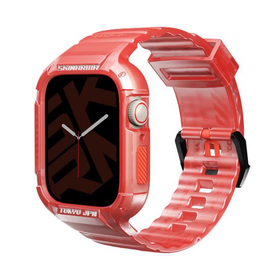 Watch 44mm SkinArma Saido Sert PC Kasa Koruyuculu Silikon Kordon