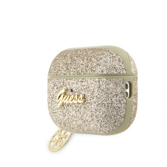 Airpods Uyumlu Pro 2 Kılıf GUESS Glitter 4G Charm Kapak