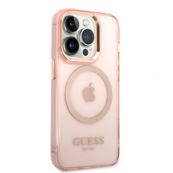 iPhone Uyumlu 14 Pro Max Kılıf GUESS Magsafe Şarj Özellikli Airbagli Dizayn Kapak