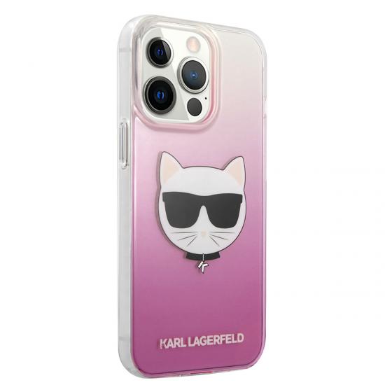 iPhone Uyumlu 14 Pro Kılıf Karl Lagerfeld Sert TPU Choupette Dizayn Kapak