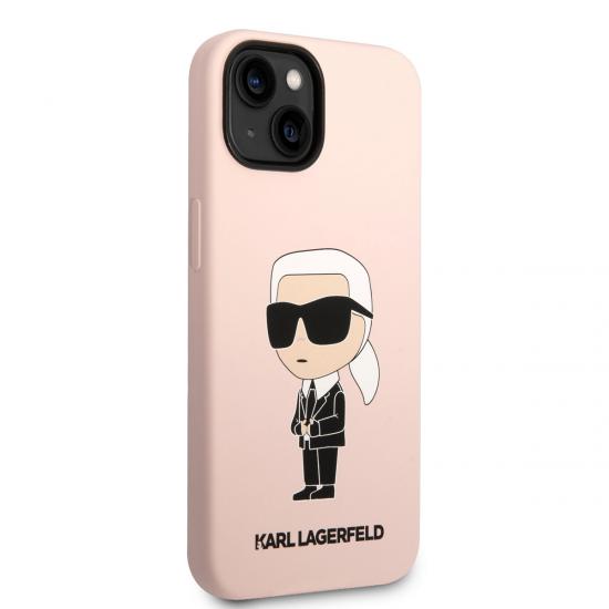 iPhone Uyumlu 14 Kılıf Karl Lagerfeld Silikon Karl Dizayn Kapak