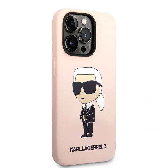 iPhone Uyumlu 14 Pro Kılıf Karl Lagerfeld Silikon Karl Dizayn Kapak