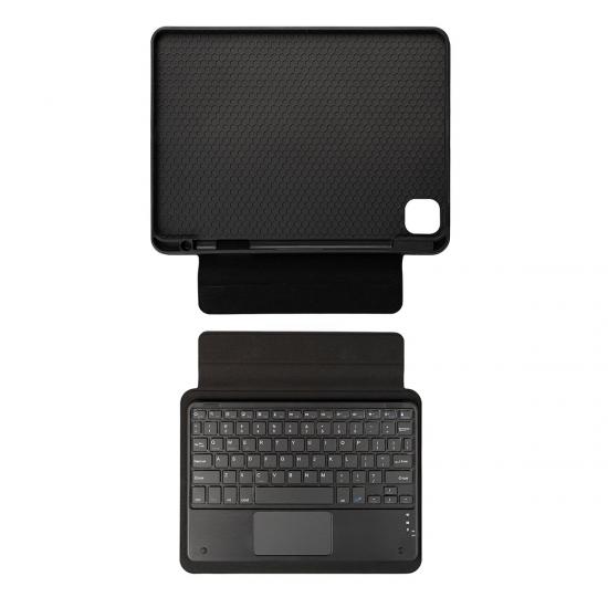 iPad Uyumlu Air 10.9 2020 (4.Nesil) Tuhatu Border Keyboard Bluetooh Bağlantılı Standlı Klavyeli Tablet Kılıfı