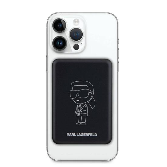 Karl Lagerfeld Led Işıklı Göstergeli Magsafe Magnetik Orjinal Lisanslı Powerbank 5000 Mah