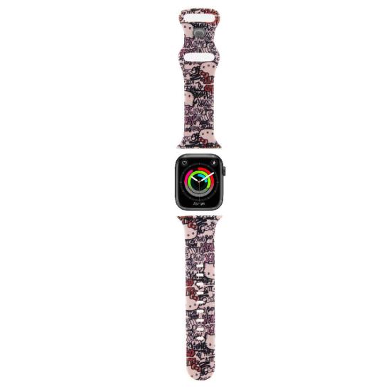 Watch 38mm Hello Kitty Orjinal Lisanslı Etiket Graffiti Silikon Kordon