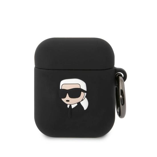 Airpods Uyumlu Kılıf Karl Lagerfeld Orjinal Lisanslı Karl 3D Silikon Kapak