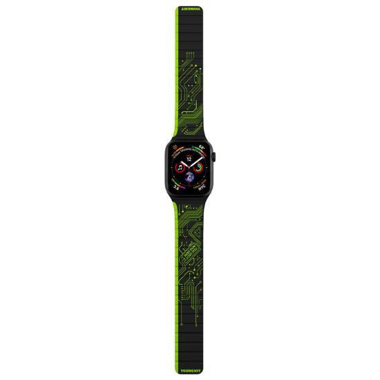 Watch 7 41mm Kordon Youngkit Technological Magnetik Tak Çıkar Silikon Strap Kayış