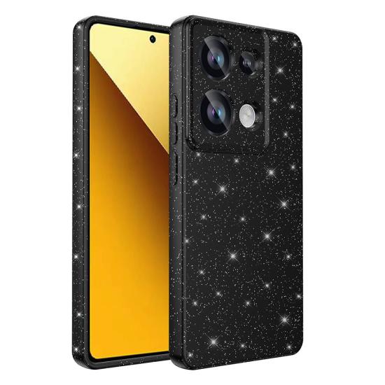 Xiaomi Uyumlu Redmi Note 13 Pro 4G Kılıf Kamera Korumalı Simli Lüks Tuhatu Koton Kapak