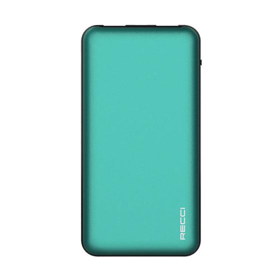 Recci RPB-P05 Greeny Serisi LED Işık Göstergeli Hızlı Şarj Özellikli Taşınabilir Powerbank 22.5W 10000mAh