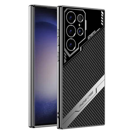 Galaxy Uyumlu S23 Ultra Kılıf Kamera Korumalı Karbon Tasarım Tuhatu Yeni Seri Procase Kapak