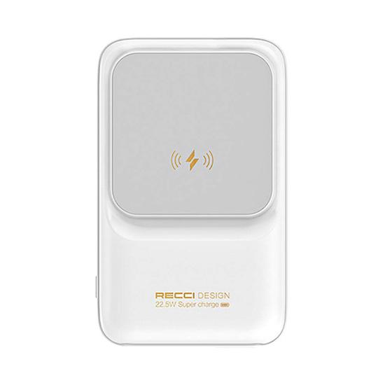 Recci RPB-W10 Polaris Serisi Çift Kablolu LED Dijital Göstergeli Wireless Powerbank 15W 10000mAh