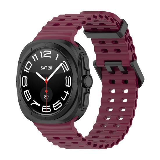 Galaxy Uyumlu Watch Ultra 47mm Tuhatu City8 Tırtıklı Tasarım Silikon Kordon