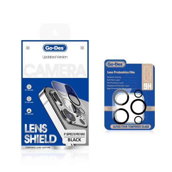 iPhone Uyumlu 16 Pro Go Des Lens Shield CL-14 Kamera Lens Koruyucu