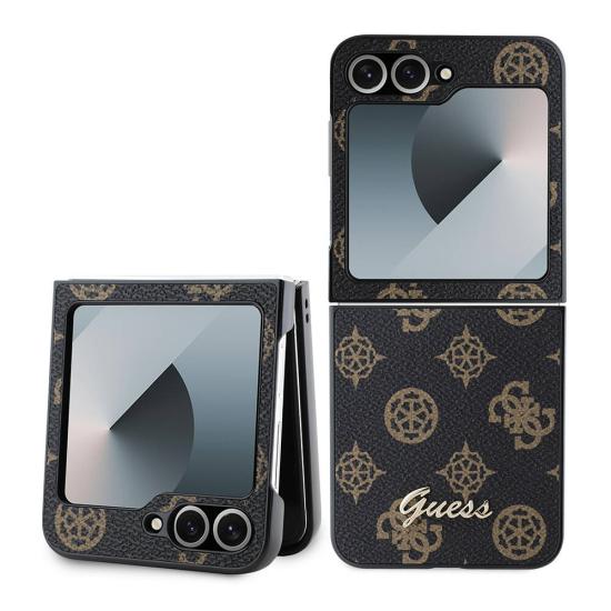 Galaxy Uyumlu Z Flip 6 Kılıf Guess Orjinal Lisanslı Peony Script Kapak