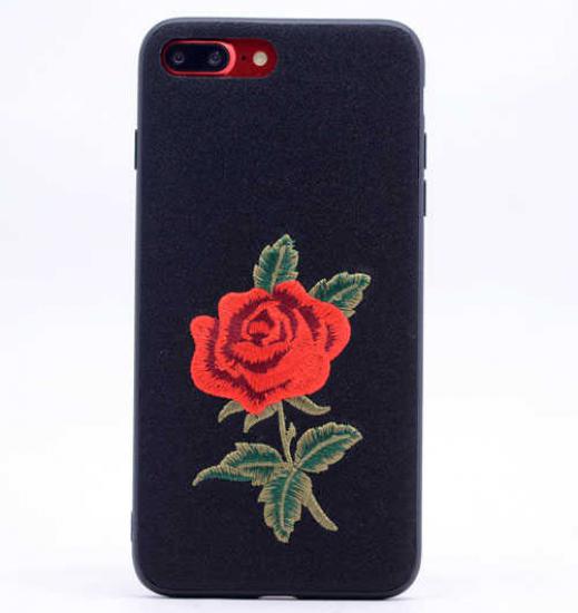 iPhone Uyumlu 8 Plus Kılıf Tuhatu Rose Kapak