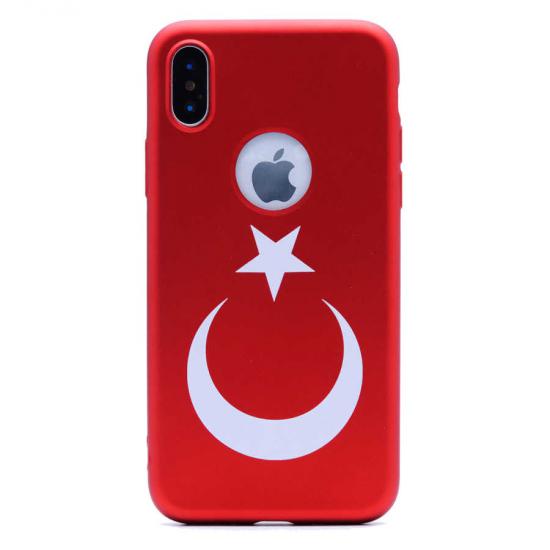 iPhone Uyumlu X Kılıf Tuhatu Bayrak Silikon